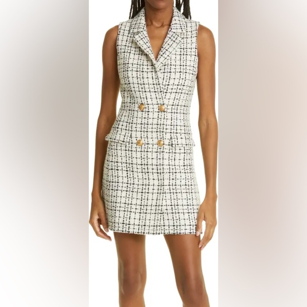 Alice & Olivia Jordy tweed dress